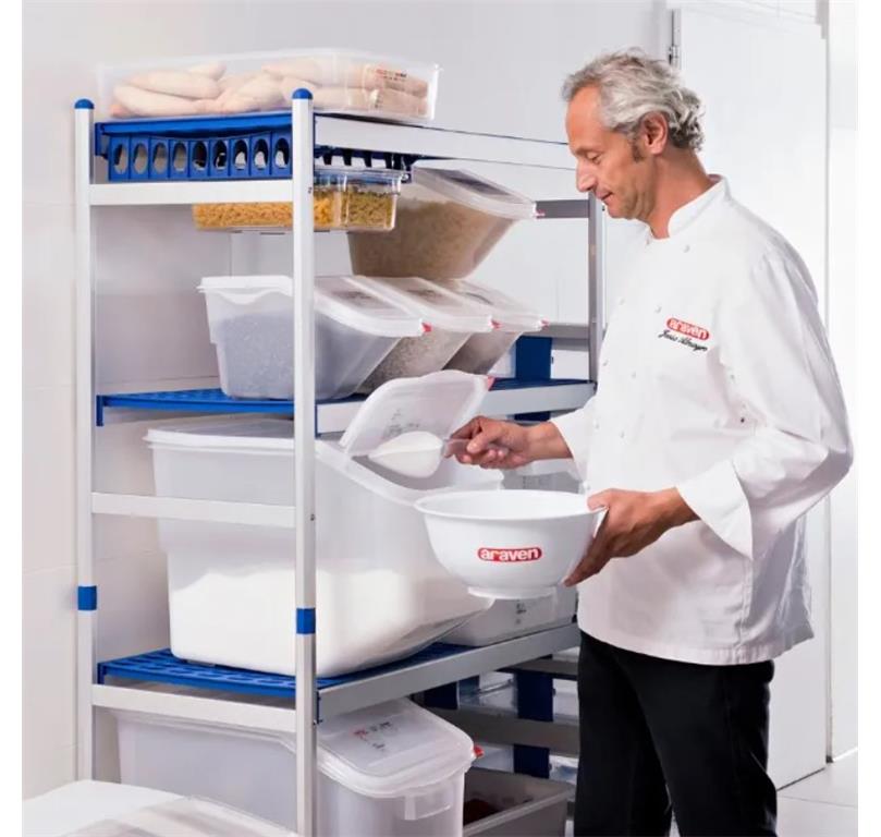 Posoda za sestavine / 40x20x20cm / z dvojnim pokrovom / 7L