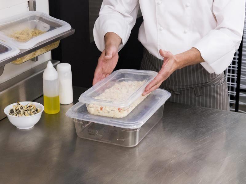 Gastronorm pokrov / 1/4 / Silikonski