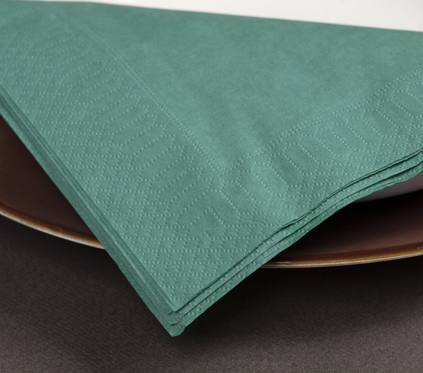 Servieti / 2-slojni / 33x33cm / zeleni / 250kos