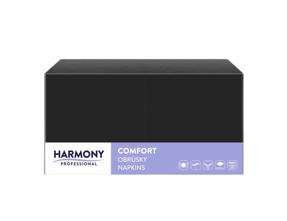 Servieti / 2-slojni / 40x40cm / črni / 250kos