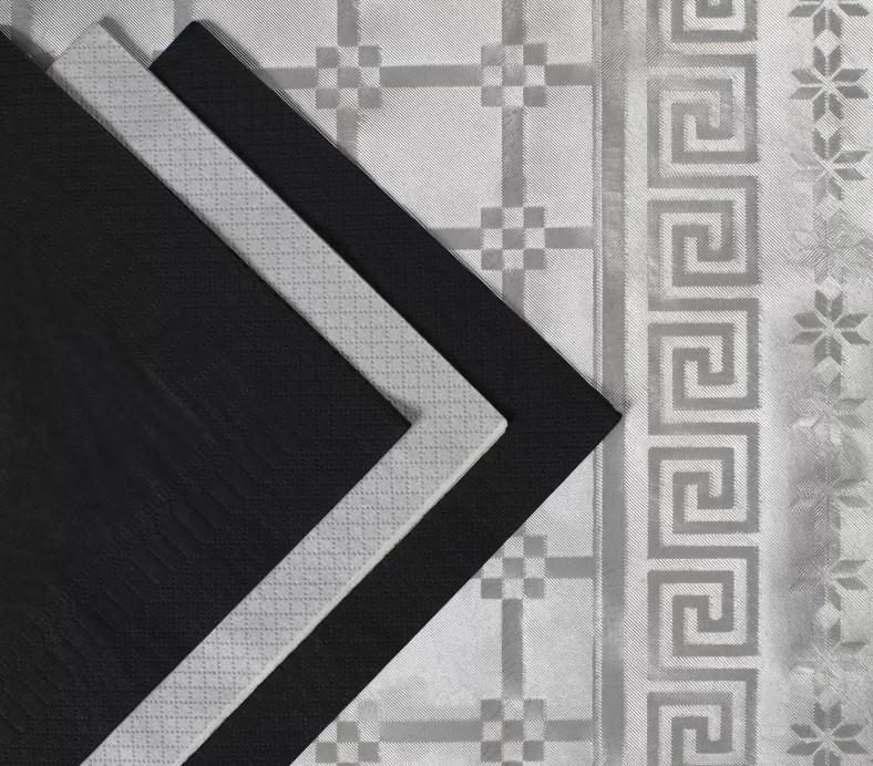 Servieti / 2-slojni / 40x40cm / črni / 250kos