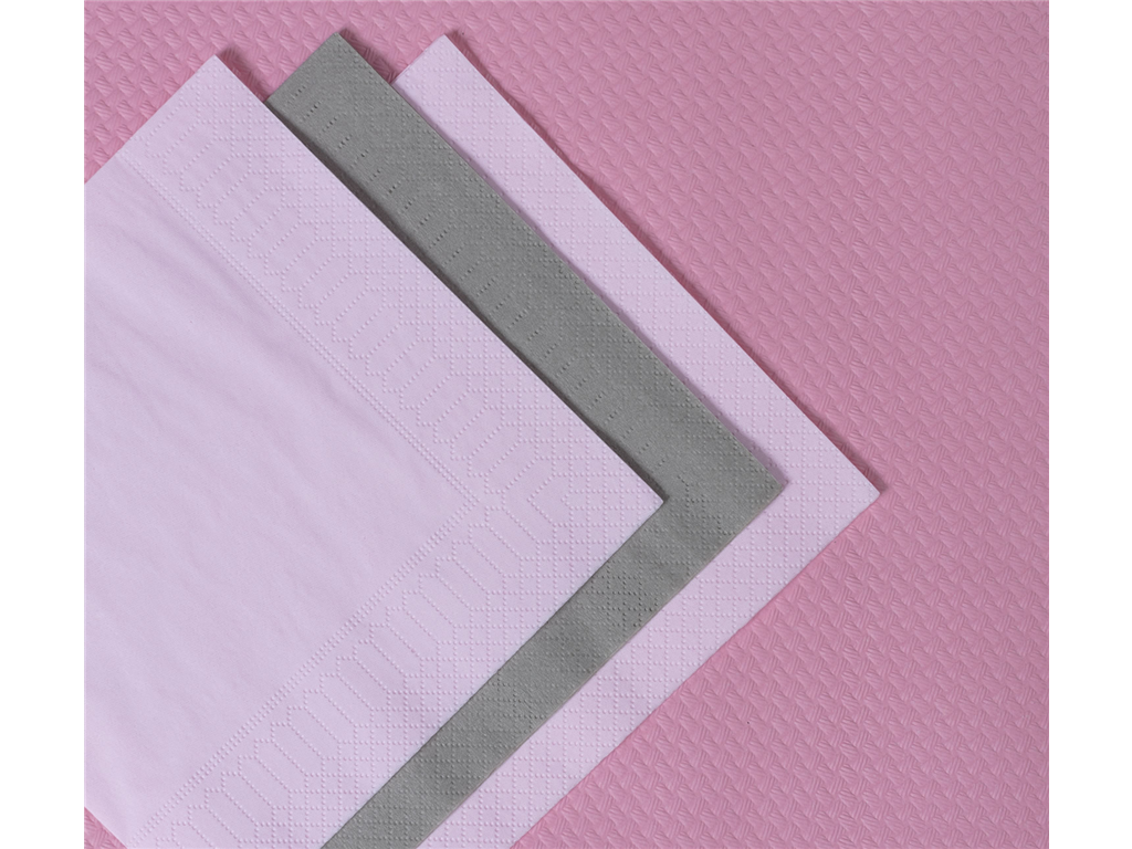 Servieti / 2-slojni / 24x24cm / roza / 250kos