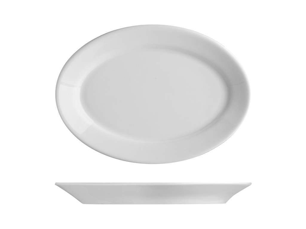 Princip ovalni krožnik / 36cm / 3 kos