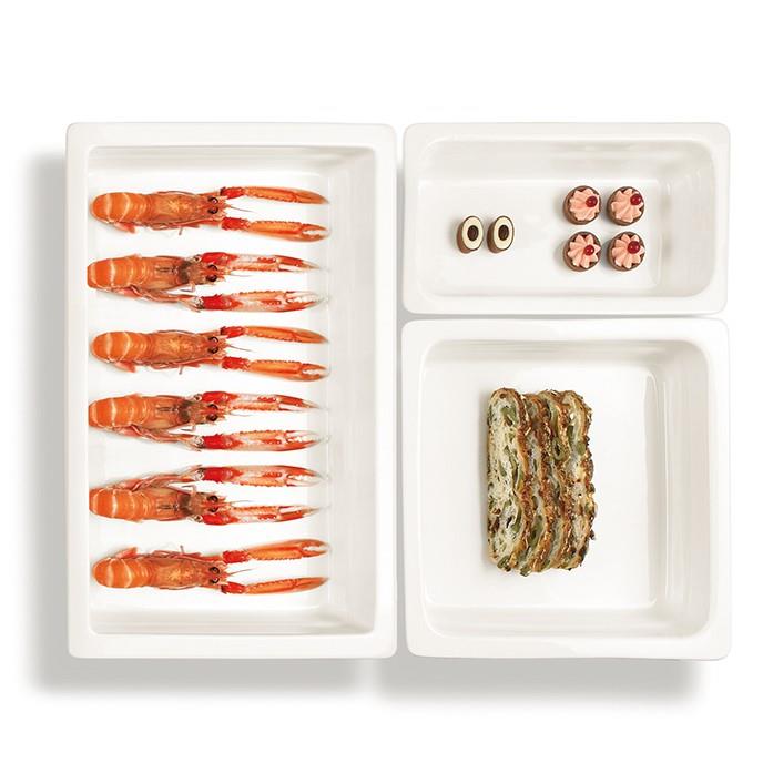 Gastronorm posoda / porcelan / 1/2 / 25mm / 2 kos