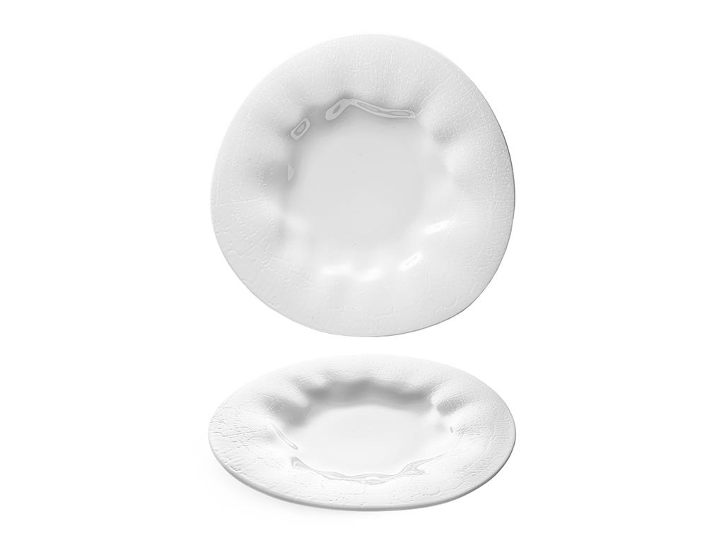 Flamenco plitki krožnik / 32cm / Crackle / 6 kos