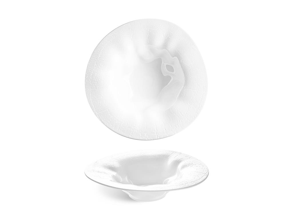 Flamenco globoki krožnik / 27cm / Crackle / 3 kos