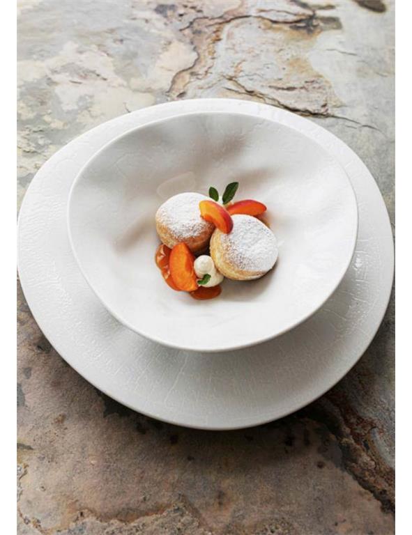 Flamenco globoki krožnik / 27cm / Crackle / 3 kos