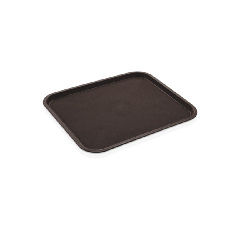 Fast food pladenj / 41x31cm / rjav / pp