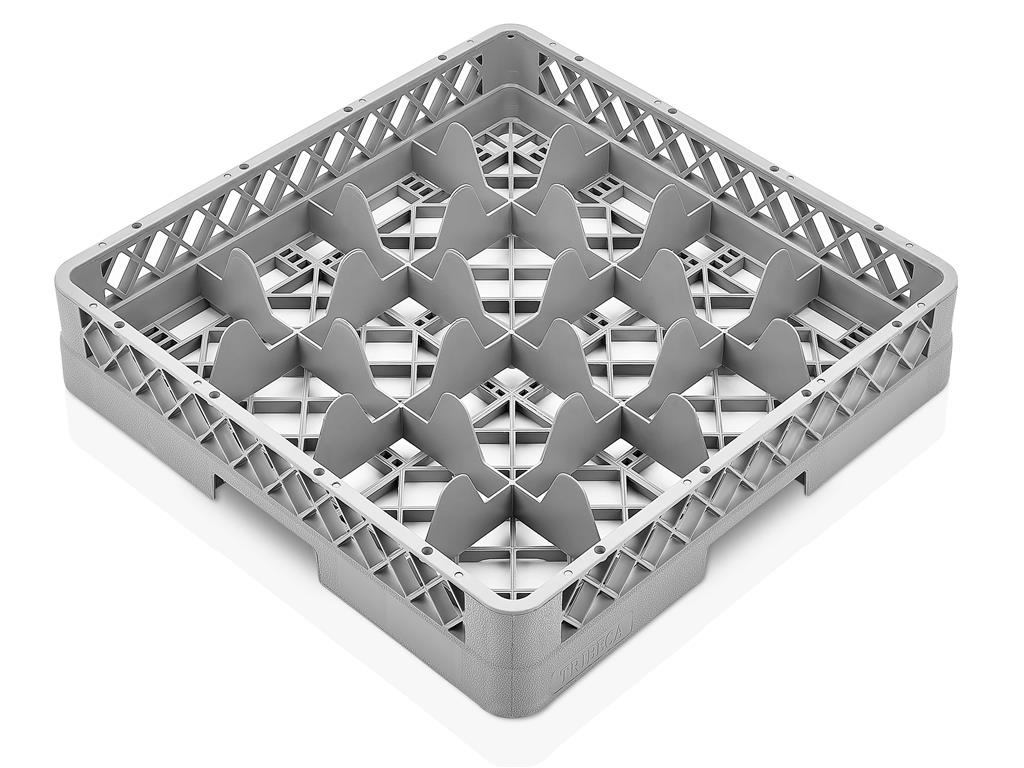 Košara za kozarce / 16 prekatov / 49x49cm / 11x11cm