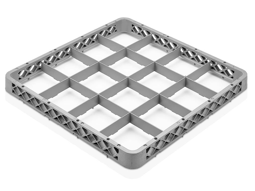 Košara za kozarce / 16 prekatov / 49x49cm / 11x11cm /povišek