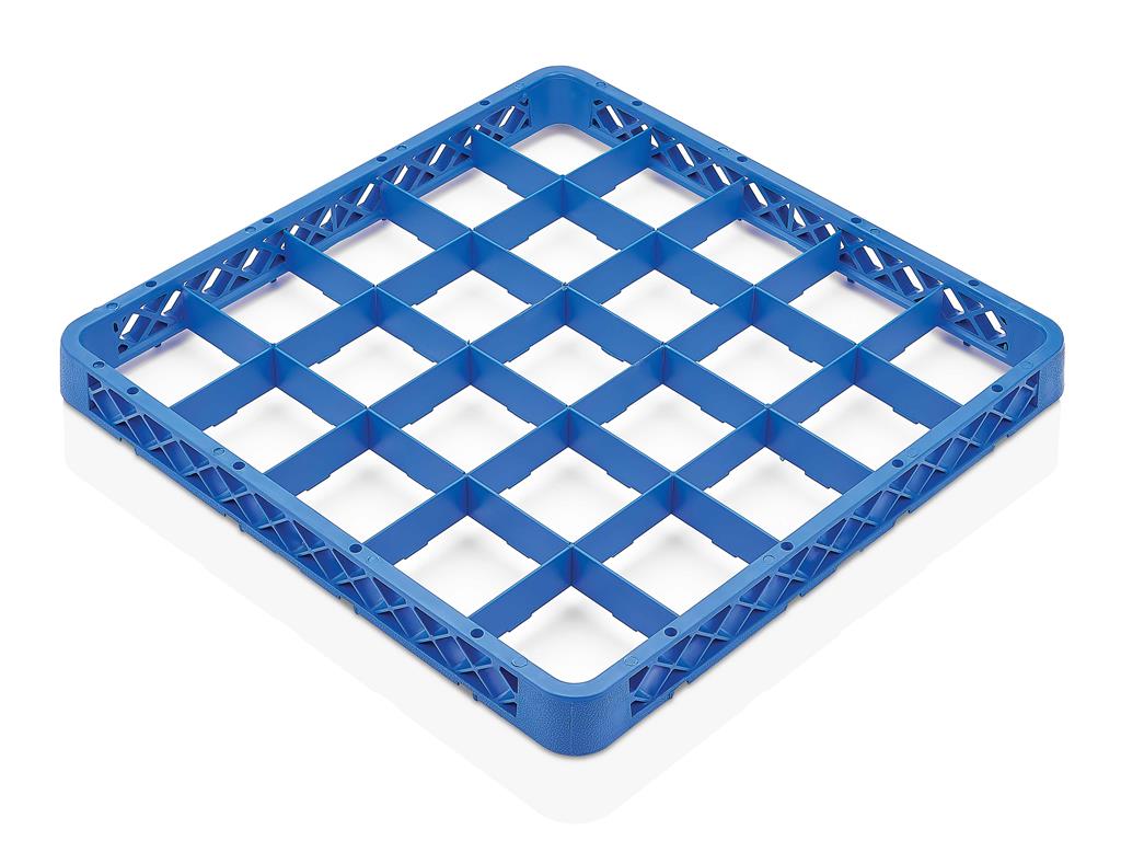 Košara za kozarce / 25 prekatov / 49x49cm / 9x9cm / povišek