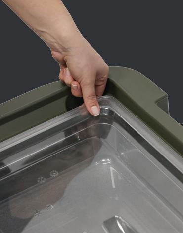 Termo kovček za prenos živil / 64x44x31cm / GN 1/1