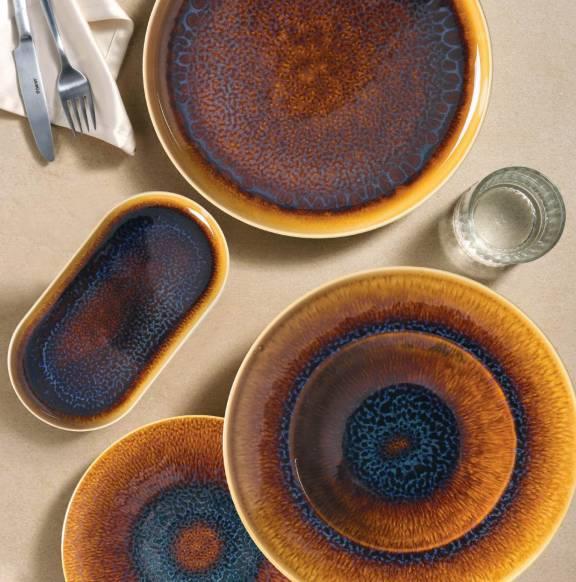 Saura globoki krožnik Eo / 25cm / 1000ml / 6kos