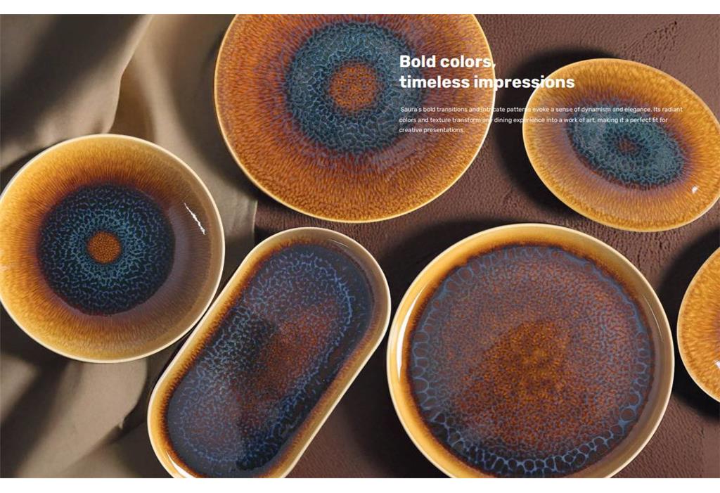 Saura globoki krožnik Eo / 25cm / 1000ml / 6kos