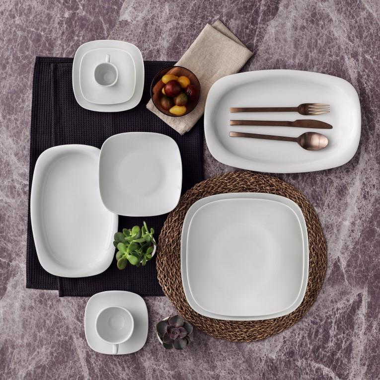 Mimoza plitki krožnik / 25cm / 12 kos