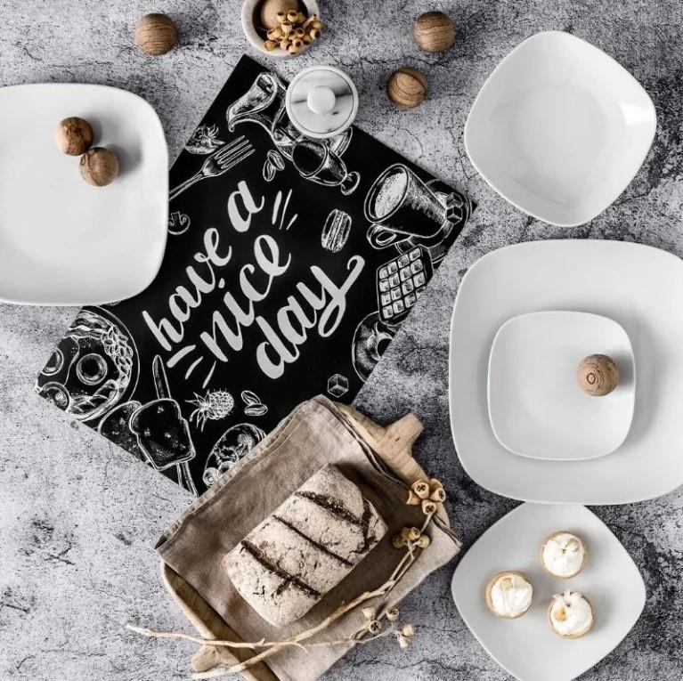 Mimoza plitki krožnik / 21cm / 12 kos