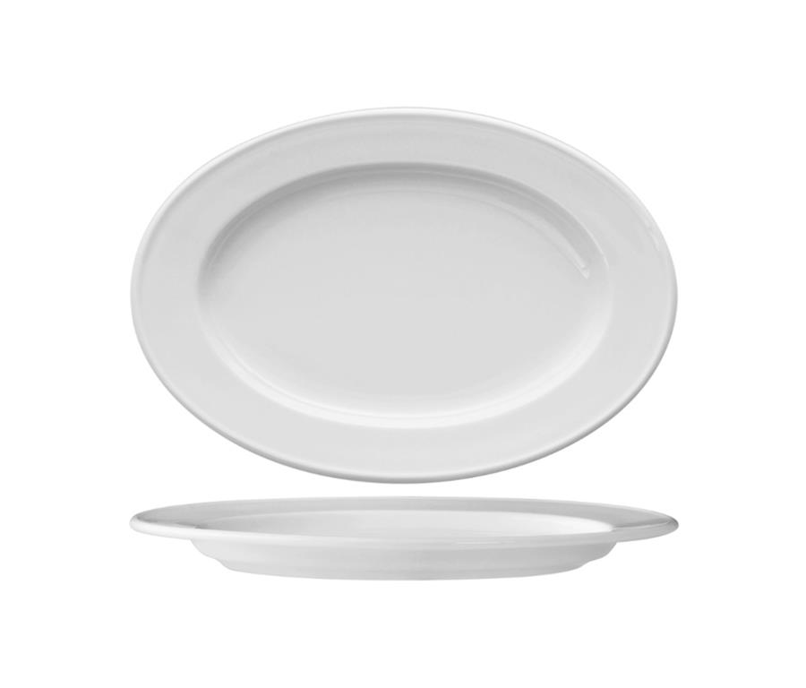 Delta plitki krožnik / oval / 29cm / 6 kos