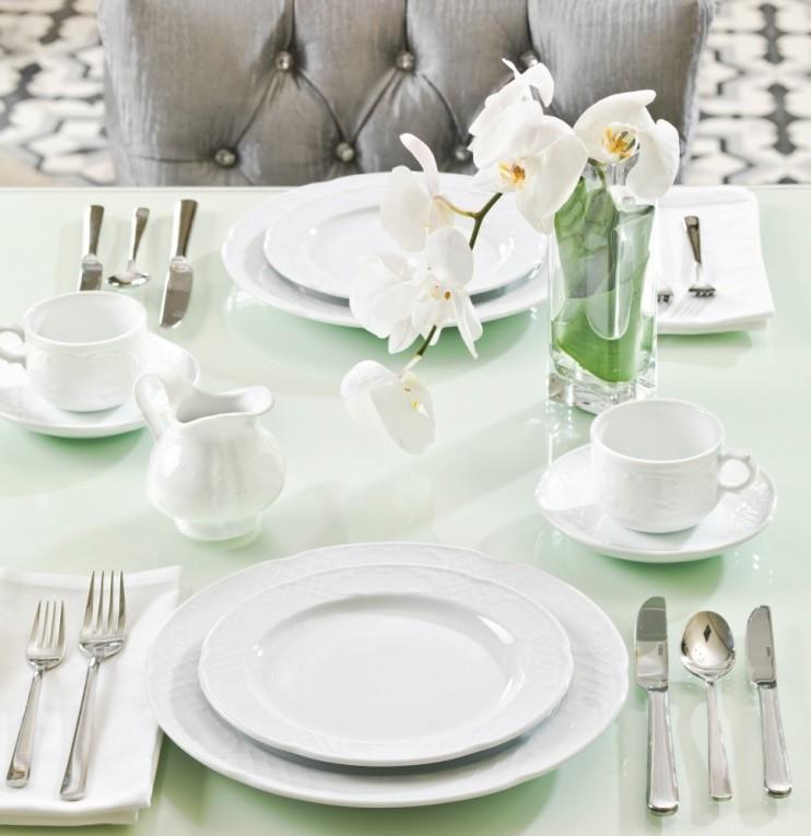 Flora skodelica in podstavek / 25cl / 12 setov