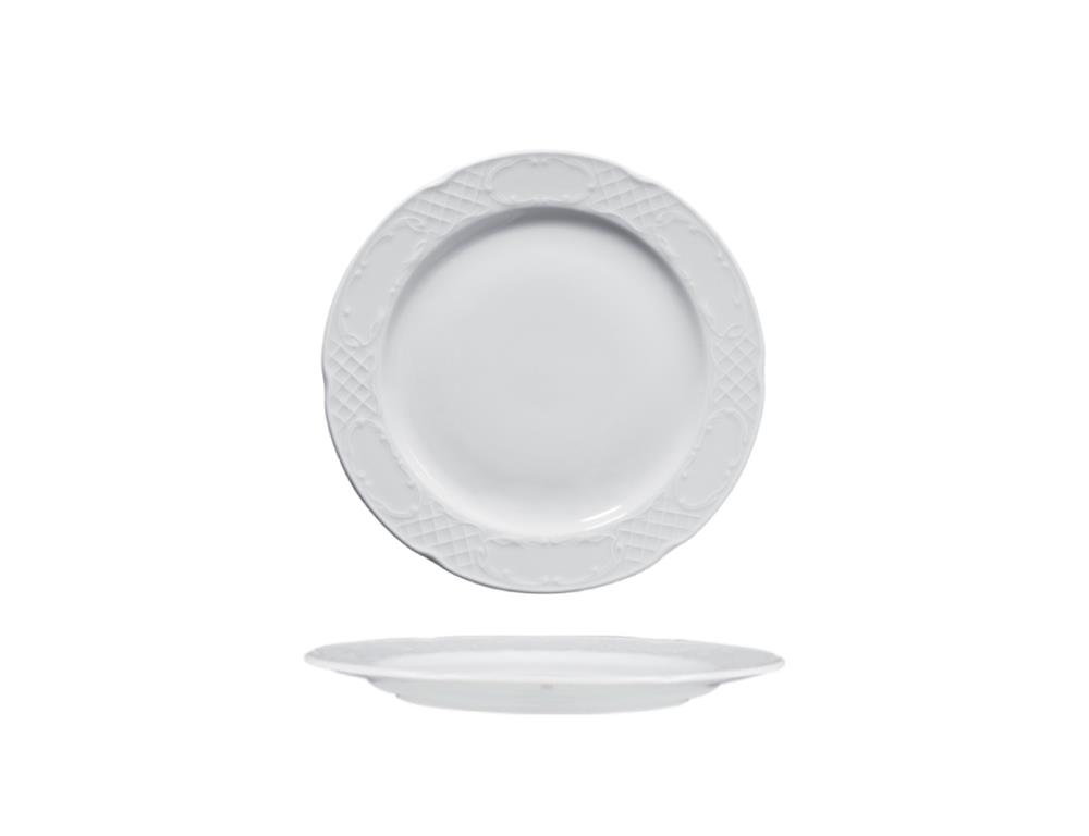 Flora plitki krožnik / 20cm / 12 kos