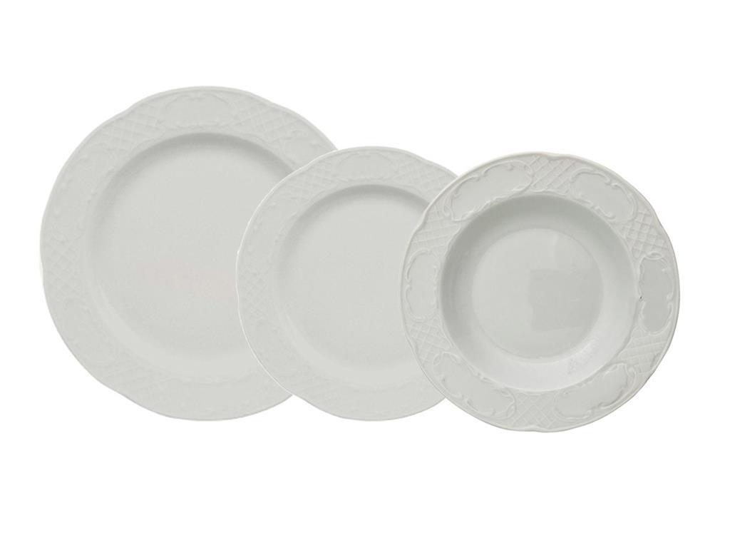 Flora plitki krožnik / 30cm / 6 kos