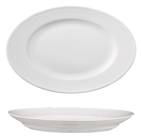 Venice plitki krožnik / oval / 37cm / 6 kos