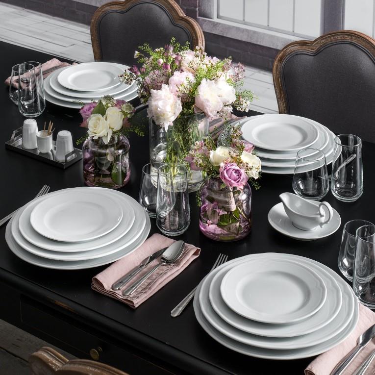 Venice plitki krožnik / oval / 37cm / 6 kos