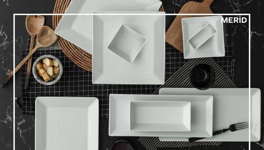 Merid plitki krožnik / 30x30cm / 6 kos