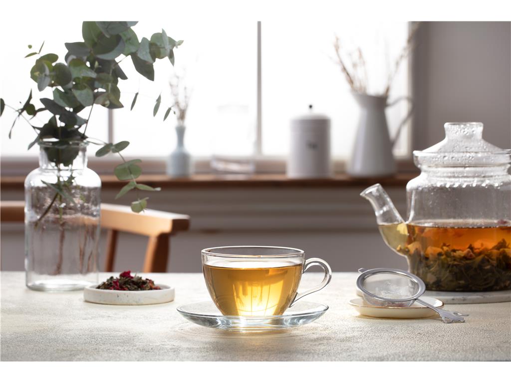 Skodelica za tople napitke Basic / 24cl / 6 kos / podstavek