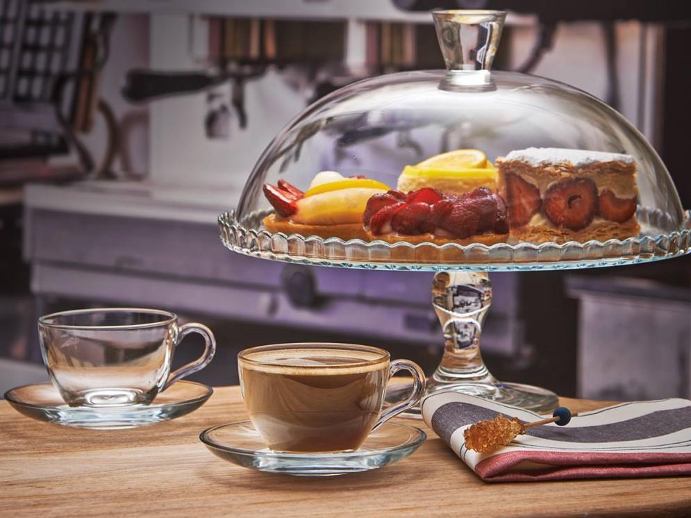 Skodelica za tople napitke Basic / 24cl / 6 kos / podstavek