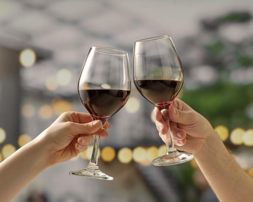 Kozarec Amber za vino / 46cl / 6kos