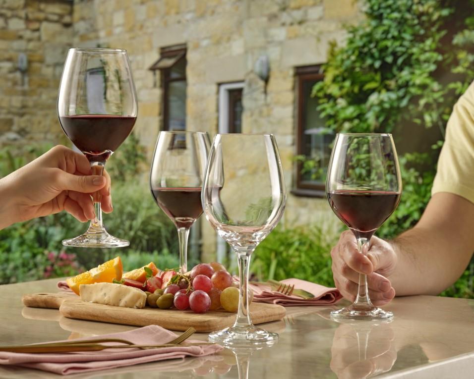 Kozarec Amber za vino / 46cl / 6kos