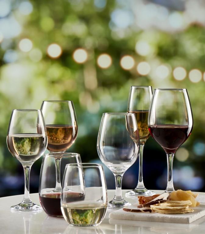 Kozarec Amber za vino / 46cl / 6kos