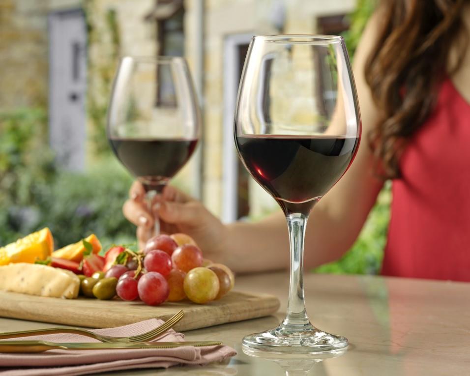 Kozarec Amber za vino / 46cl / 6kos