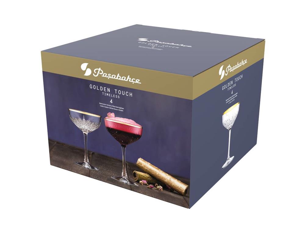 Kozarec Timeless / 26cl / zlati rob / 4kos