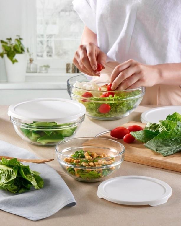 Skleda Chef's / 140mm / bel pokrov / 1kos