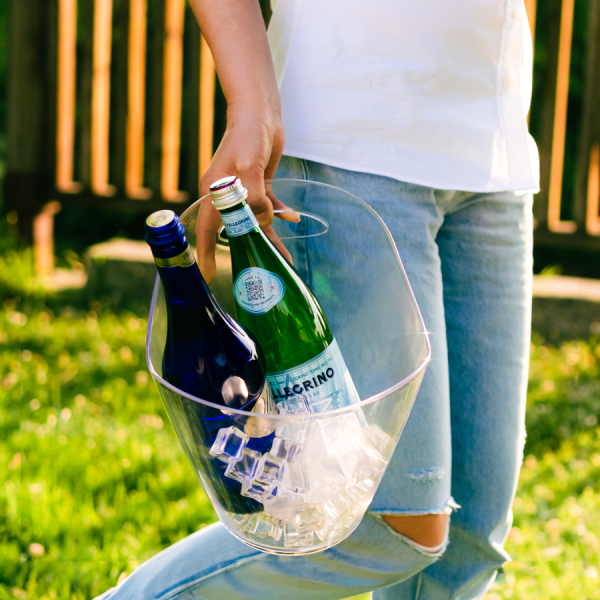 Posoda za led in steklenice / 28x24cm / Bela / Disco