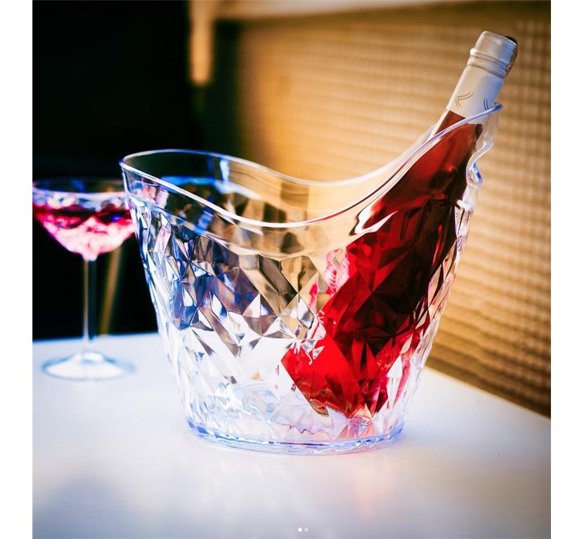 Posoda za led in steklenice / 28x24x25cm / Prisma / Prozorna