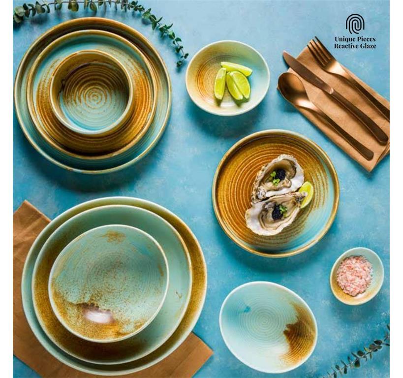 Coral skleda / 19cm / 12kos