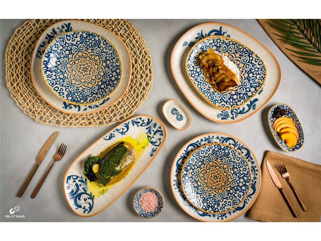 Alhambra plitki krožnik Gourmet / 23cm / 12kos