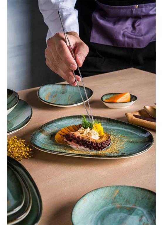 Madera plitki krožnik Gourmet / 21cm / 12kos