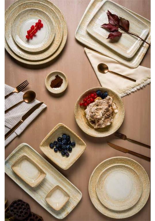 Patera plitki krožnik Gourmet / 23cm / 12kos