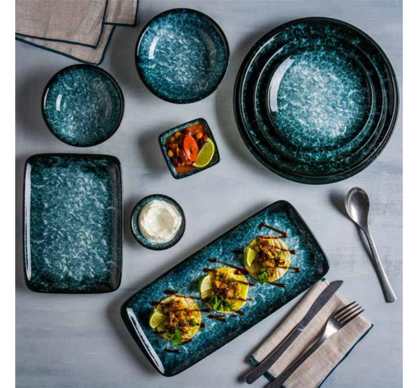 Sepia plitki krožnik Gourmet / 34x19cm / 6kos