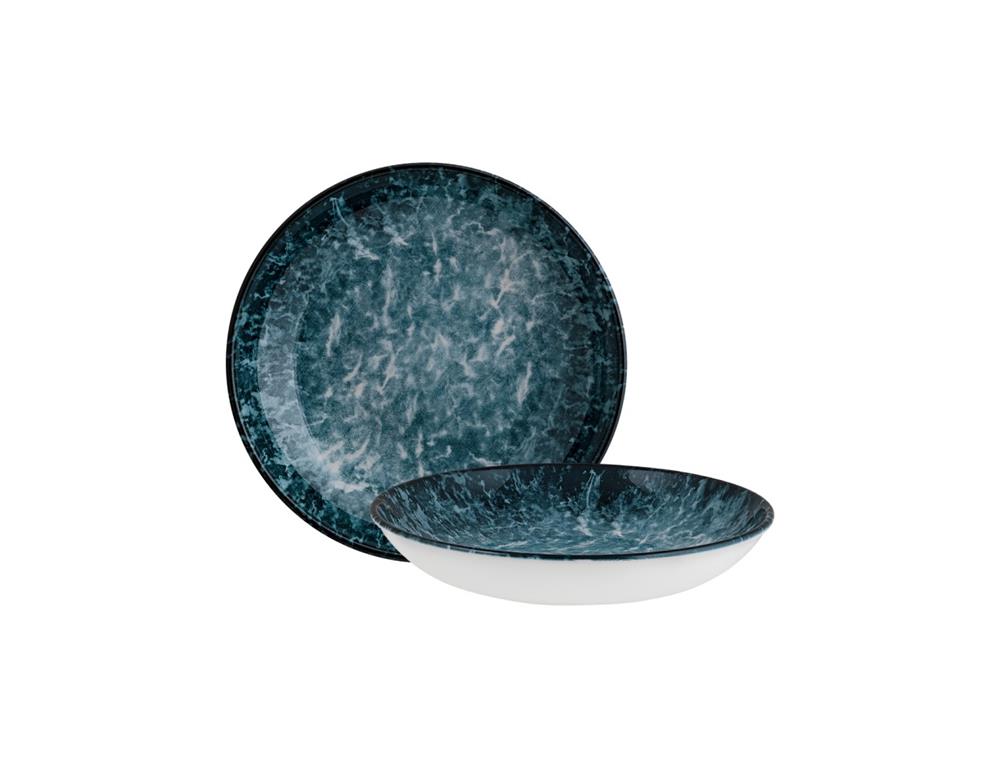 Sepia globoki krožnik Bloom / 23cm / 1000ml / 6kos