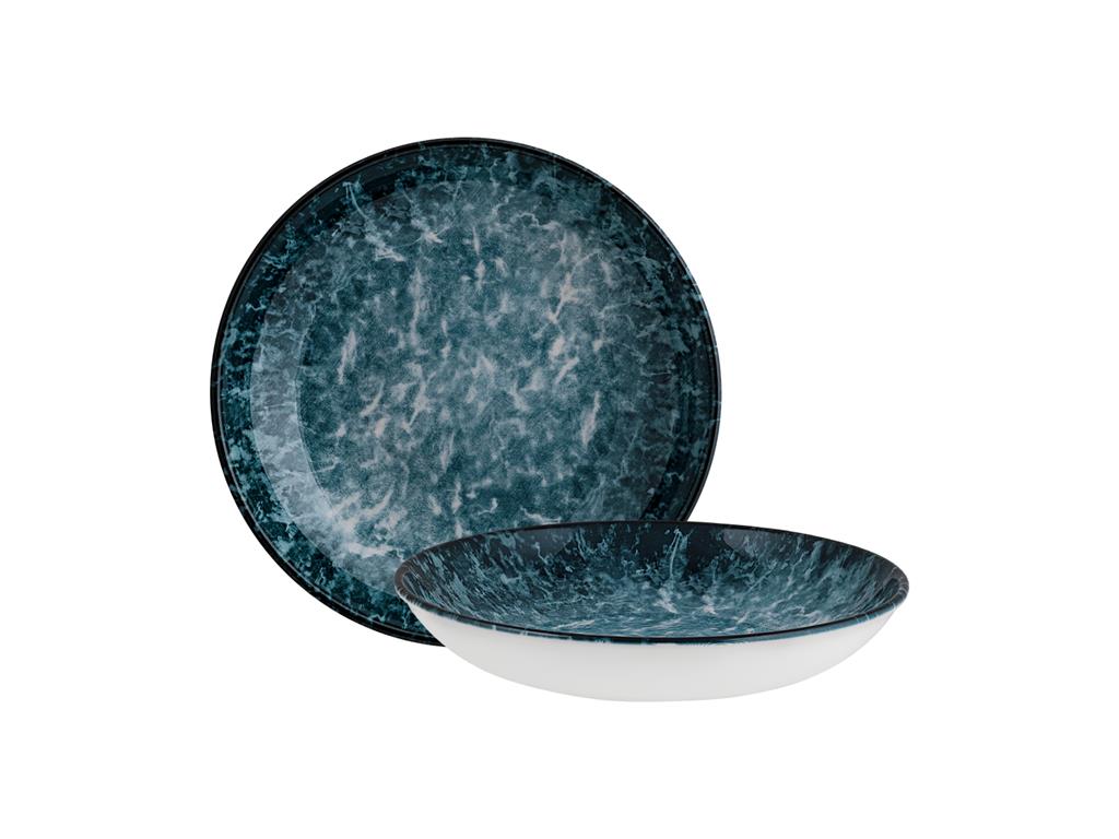 Sepia globoki krožnik Bloom / 25cm / 1300ml / 6kos