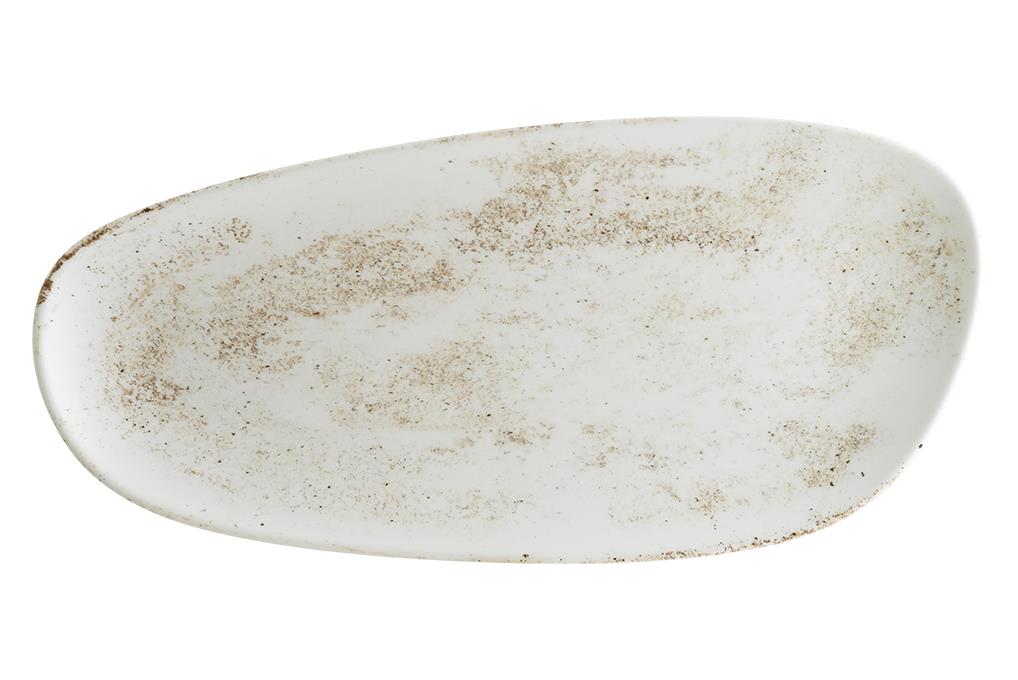 Nacrous ovalni krožnik Vago / 36cm / 12kos