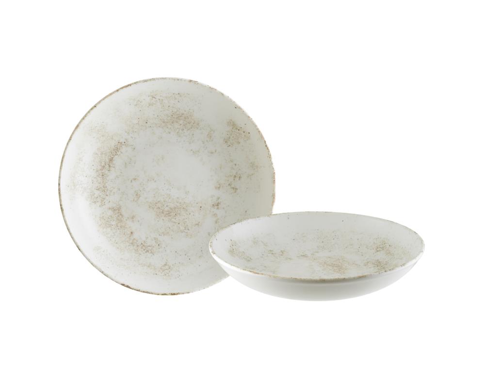 Nacrous globoki krožnik Bloom / 23cm / 1000ml / 6kos