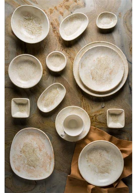 Nacrous globoki krožnik Bloom / 23cm / 1000ml / 6kos