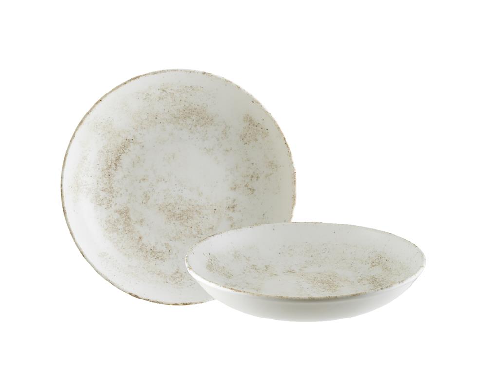 Nacrous globoki krožnik Bloom / 25cm / 1300ml / 6kos