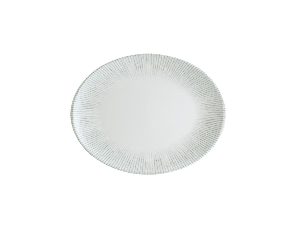 Iris ovalni krožnik Moove / 25x19cm / 12kos