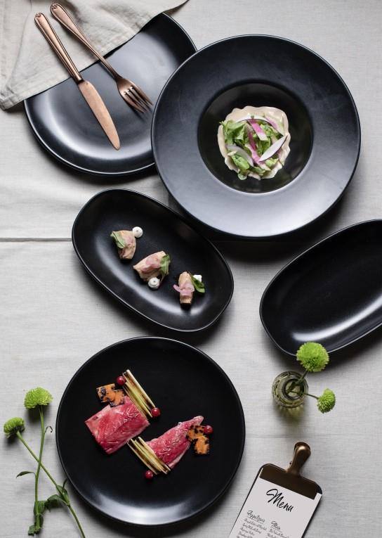 Notte plitki krožnik Gourmet / 21cm / 12kos